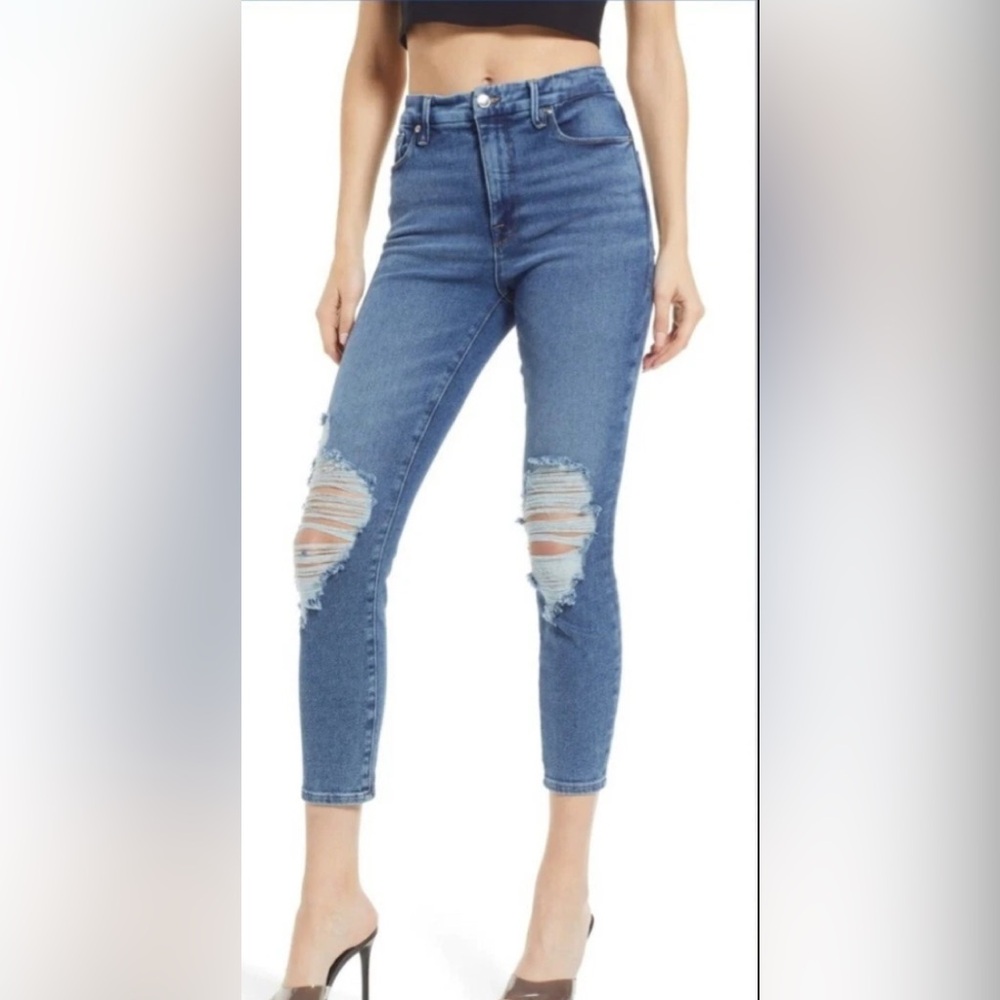 Good American Good Waist Crop -Brand New With Tags